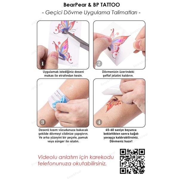 Kuromi Mini Boy Geçici Dövme Kuromi Dövmesi Tattoo