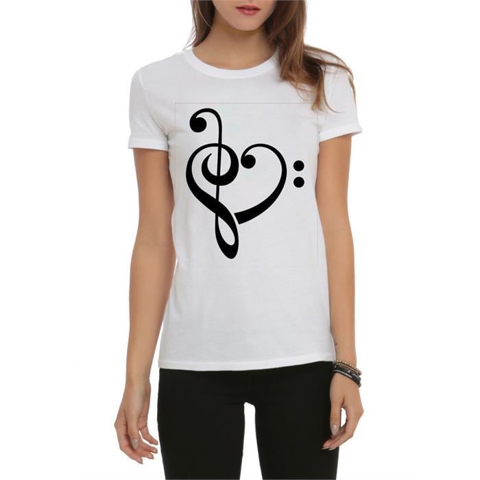 Fa Anahtar&Kalp Kadın Tshirt