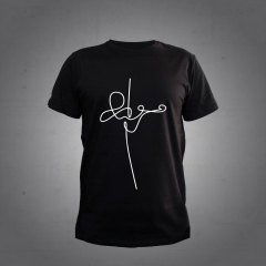 Sanatsal Kemancı Siyah Tshirt L
