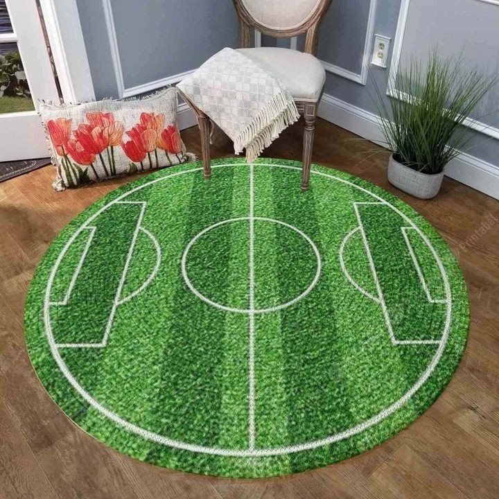 Futbol Stadyumu Yuvarlak Halı 120x120