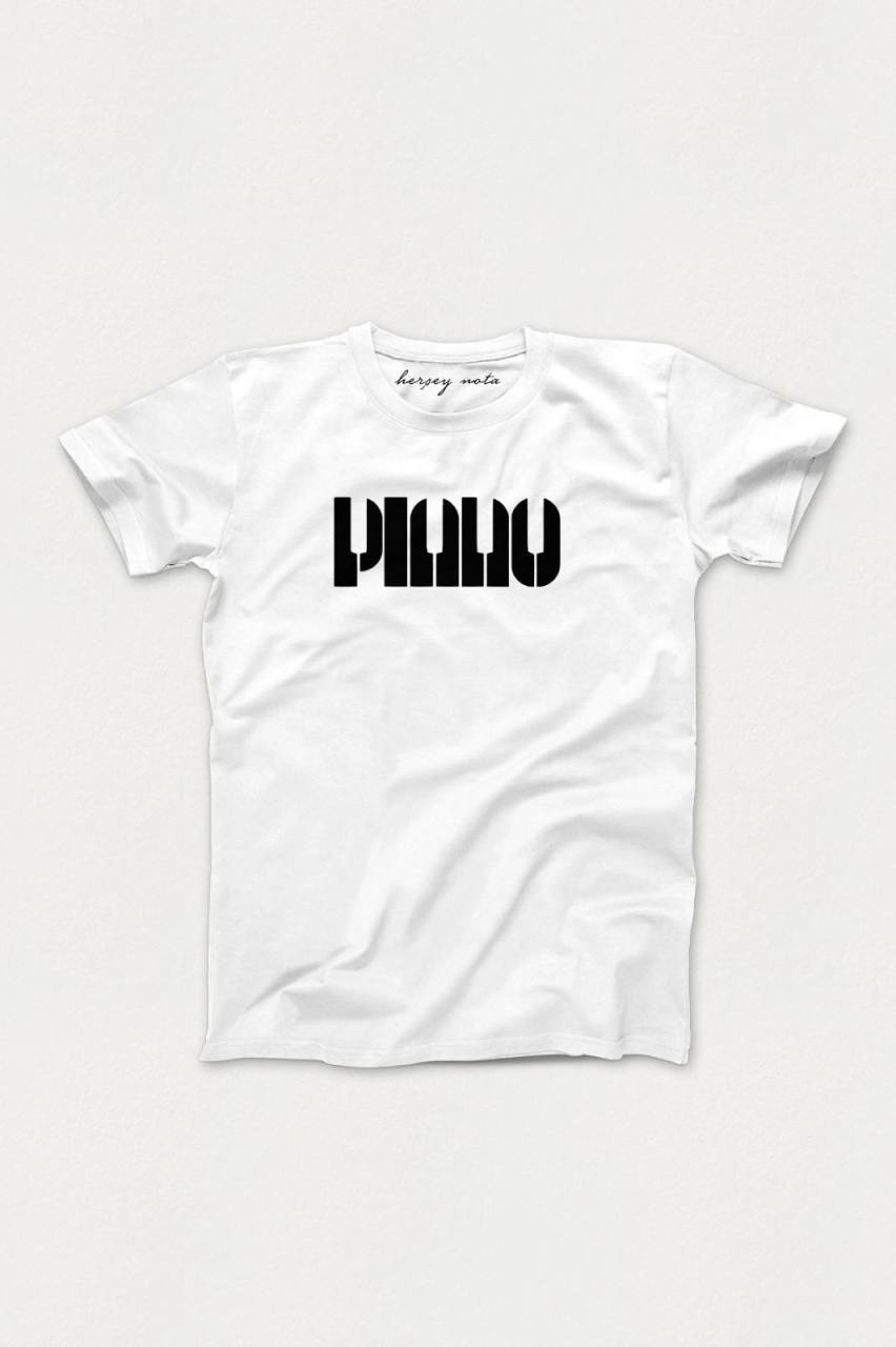 Piano Beyaz Tshirt