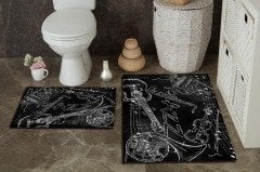Jazz Müzik Banyo Paspas 2 li