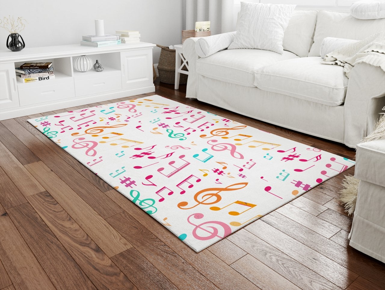 Renkli Nota Halı 100x150