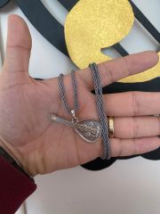 Ud Kolye Enstrüman Kolye Udi Gri Kordon