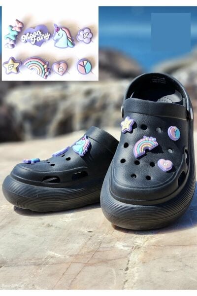 Unicorn Terlik Süsü Terlik Crocks Jibbitz 8 li set