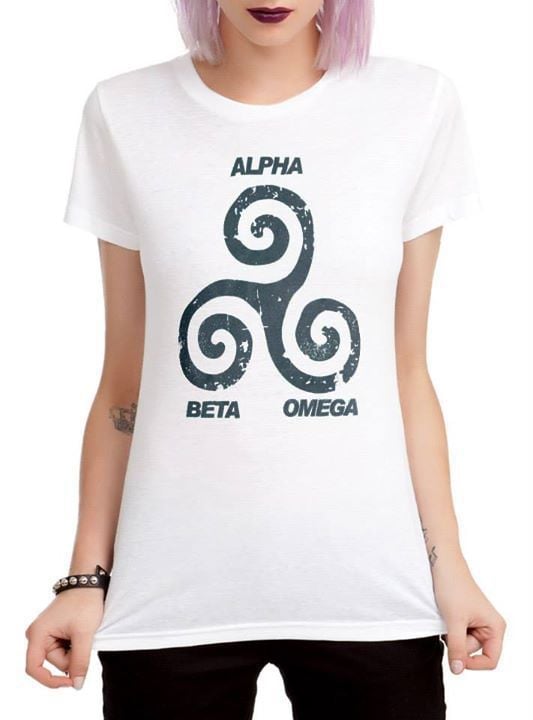 Teen Wolf - Alfa-Beta-Omega Üçlü Sarmal Kadın TShirt