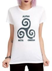 Teen Wolf - Alfa-Beta-Omega Üçlü Sarmal Kadın TShirt