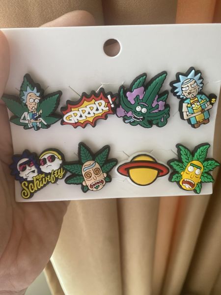 Rick and Morty Terlik Süsü Cross Terlik Jibbitz Terlik Aksesuarı 8 Adet