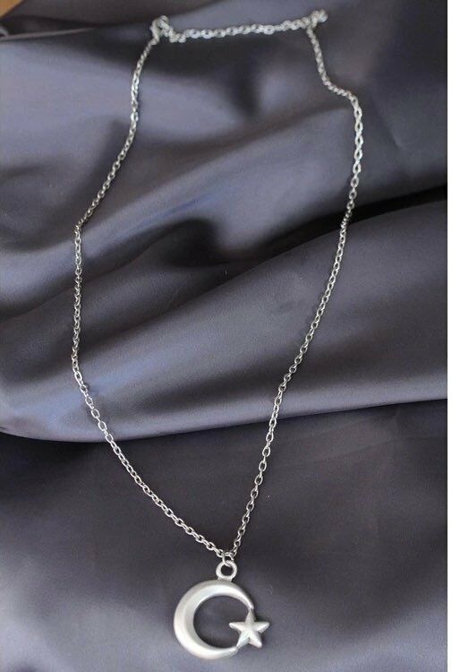 Ay Yıldız Unisex Kolye