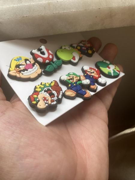 Super Mario Terlik Süsü Cross Terlik Jibbitz Terlik Aksesuarı 8 Adet