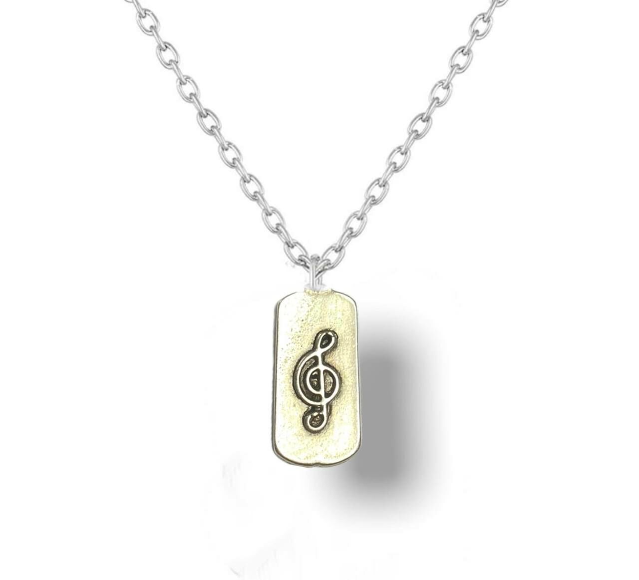 Sol Anahtar Unisex Kolye