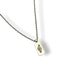 Sol Anahtar Unisex Kolye