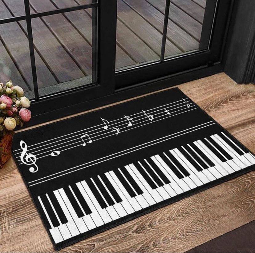 Piyano Nota Kapı Önü,Banyo-Mutfak Paspas İsimli