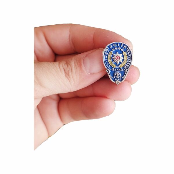 Renkli Polis Armalı Metal Yaka Rozeti 1 Adet