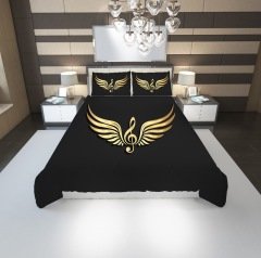 Kanatlı  Sol Anahtar Yatak Örtüsü Tek Kişilik
