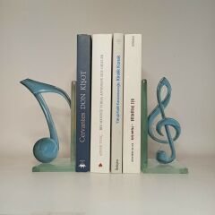 Kitap Tutucu / Sol Anahtarı - Nota 13 cm Turkuaz Renk