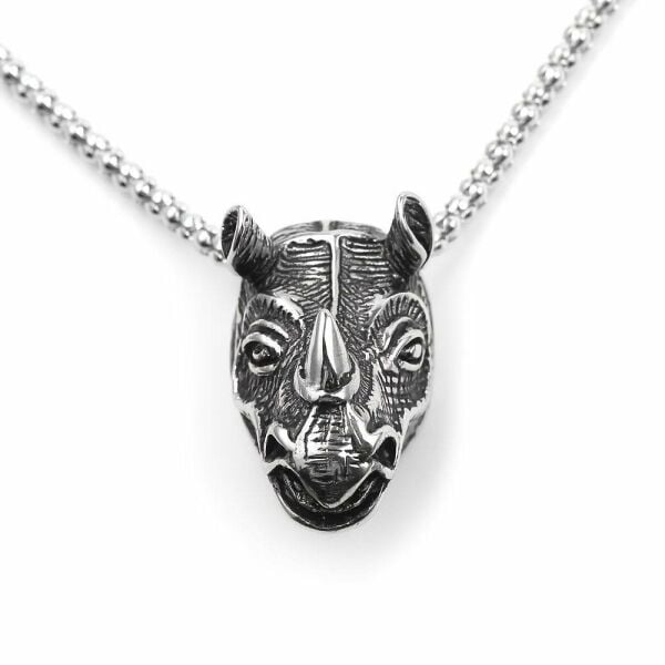 Domuz Gotik A Plus Paslanmaz Çelik Unisex Kolye