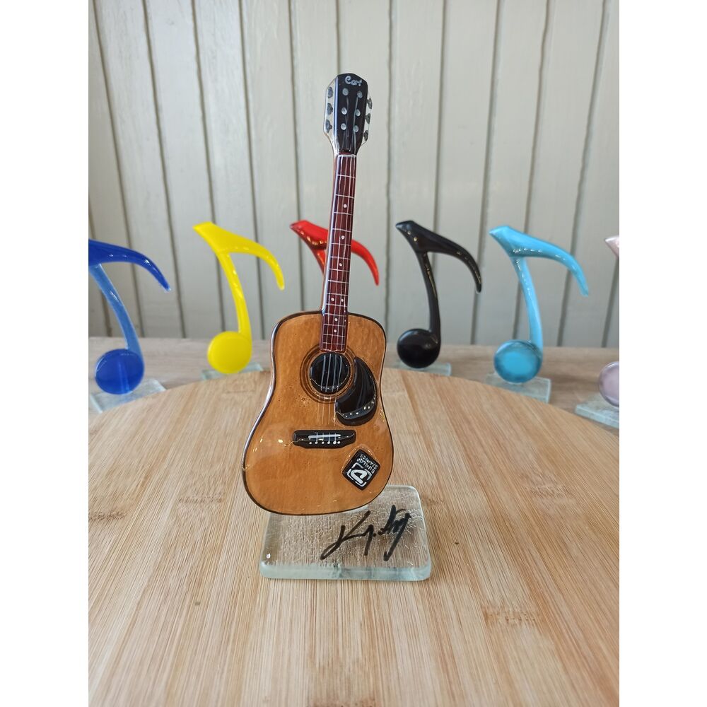 Gitar Cam Biblo Hediyelik Evet