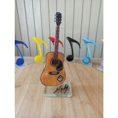 Gitar Cam Biblo Hediyelik Evet