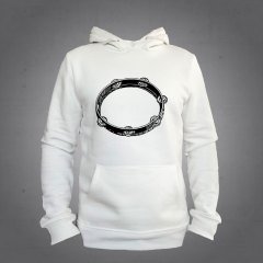 Def  Kapüşonlu Sweatshirt Hoodie Ekru L