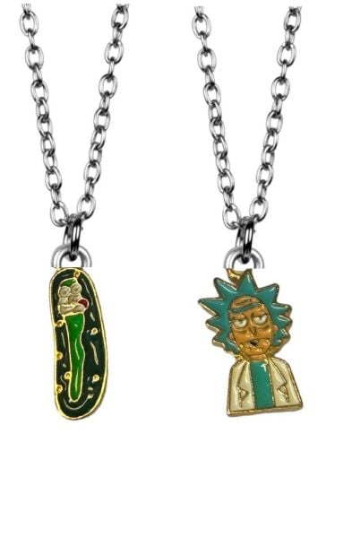 Rick And Morty 2’li Best Friends Forever Arkadaşlık Kolyesi