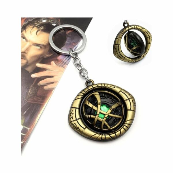 Dr Strange Marvel Avengers Sarı Hareketli Dönen Metanizma Kolye Metal Anahtarlık