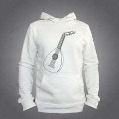 Ud Kapüşonlu Sweatshirt Hoodie Ekru