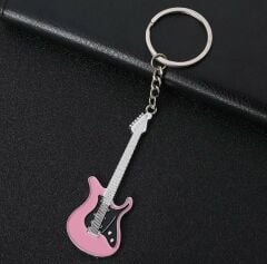 Gitar Anahtarlık Pembe