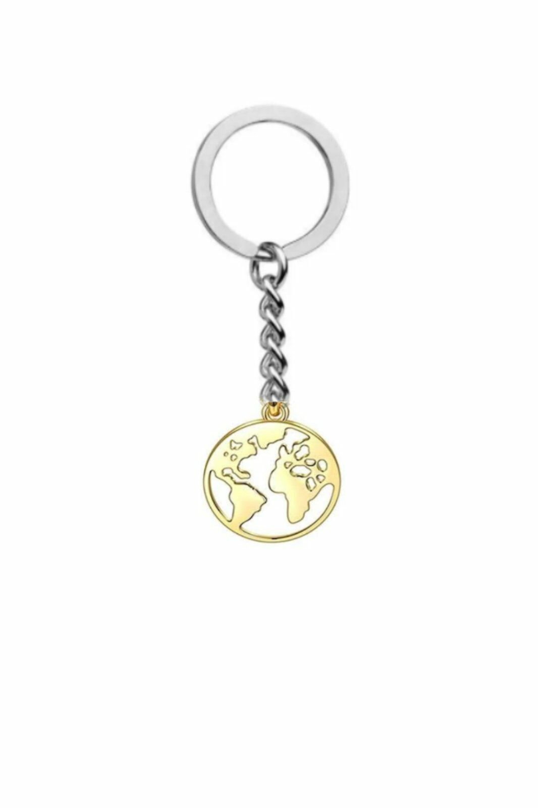 Gold Dünya Kadın Anahtarlık Hediyelik