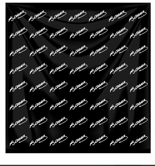 Atatürk İmza Siyah %100 Pamuk Fular Bandana