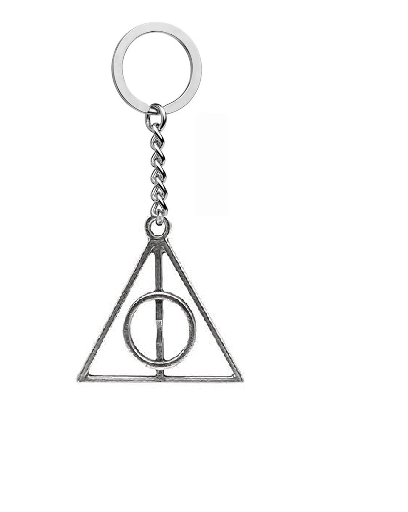 Harry Potter Ölüm Yadıgarları Üçgen Ortası dönen Anahtarlık