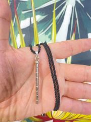 Ney Enstrüman Kolye Siyah Kordon