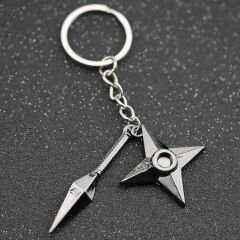 Anime Naruto Kuno Ve Shuriken Weopons Anahtarlık