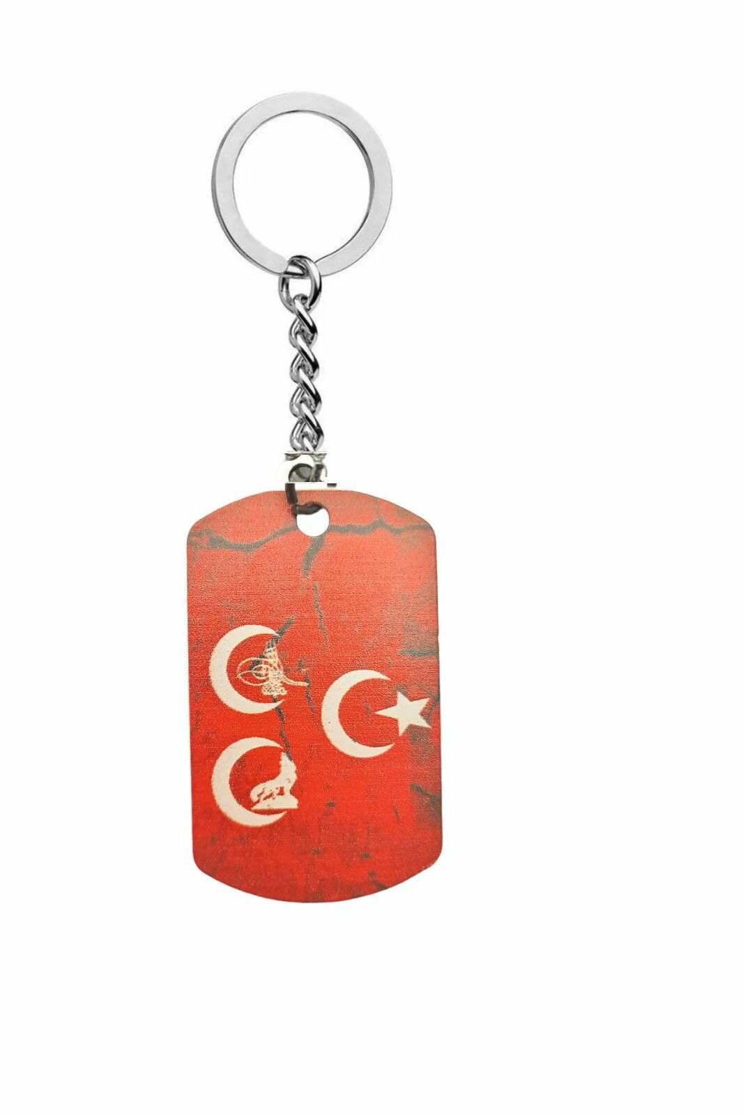 Üç Hilal Türk Künye Anahtarlık Hediyelik