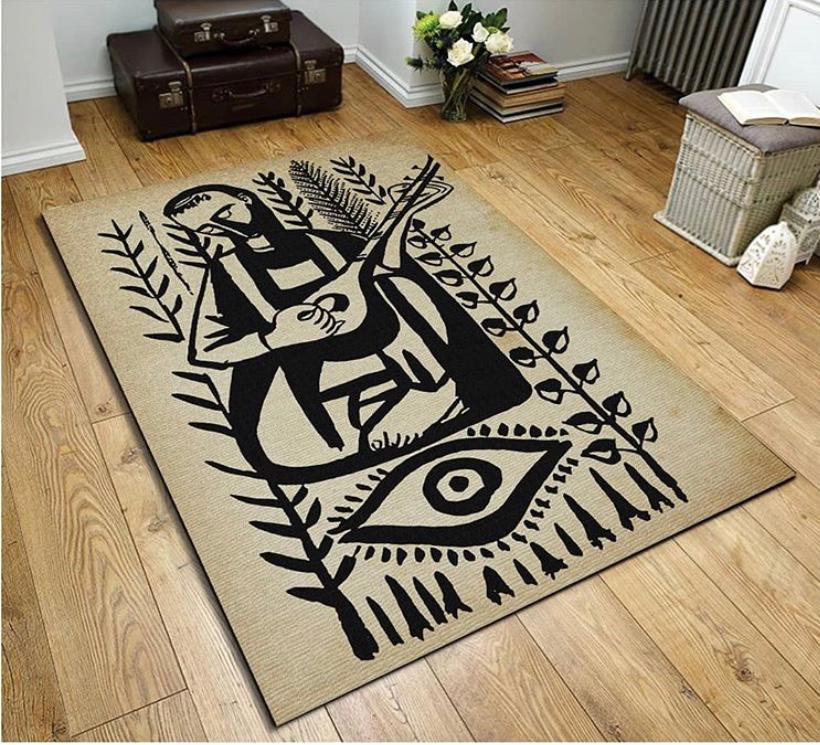 Saz Bağlama Desen Halı