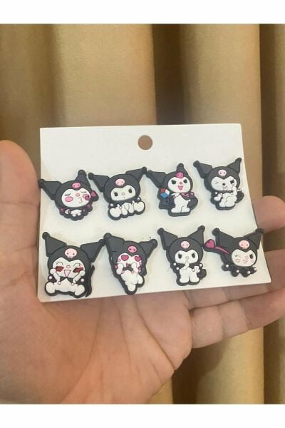 Kuromi Crocks Terlik Süsü Jibbitz Crocs Aksesuarı 8 Adet