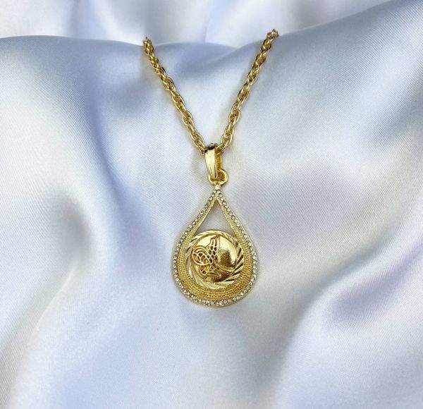 Damla Gold Tuğra Gelin Kolye