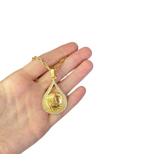 Damla Gold Tuğra Gelin Kolye