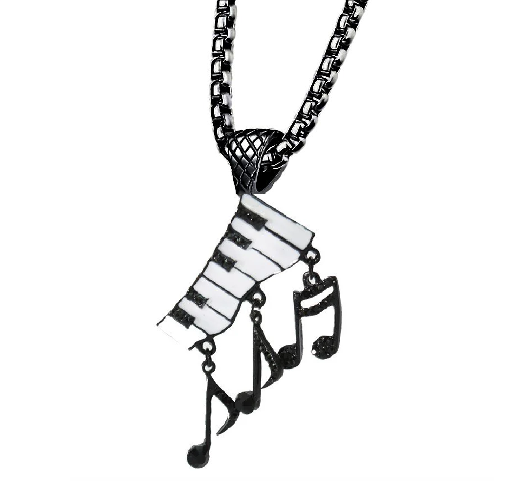 Piyano Çelik ineli Kolye