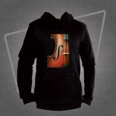 Keman Kapüşonlu Sweatshirt Hoodie Black L