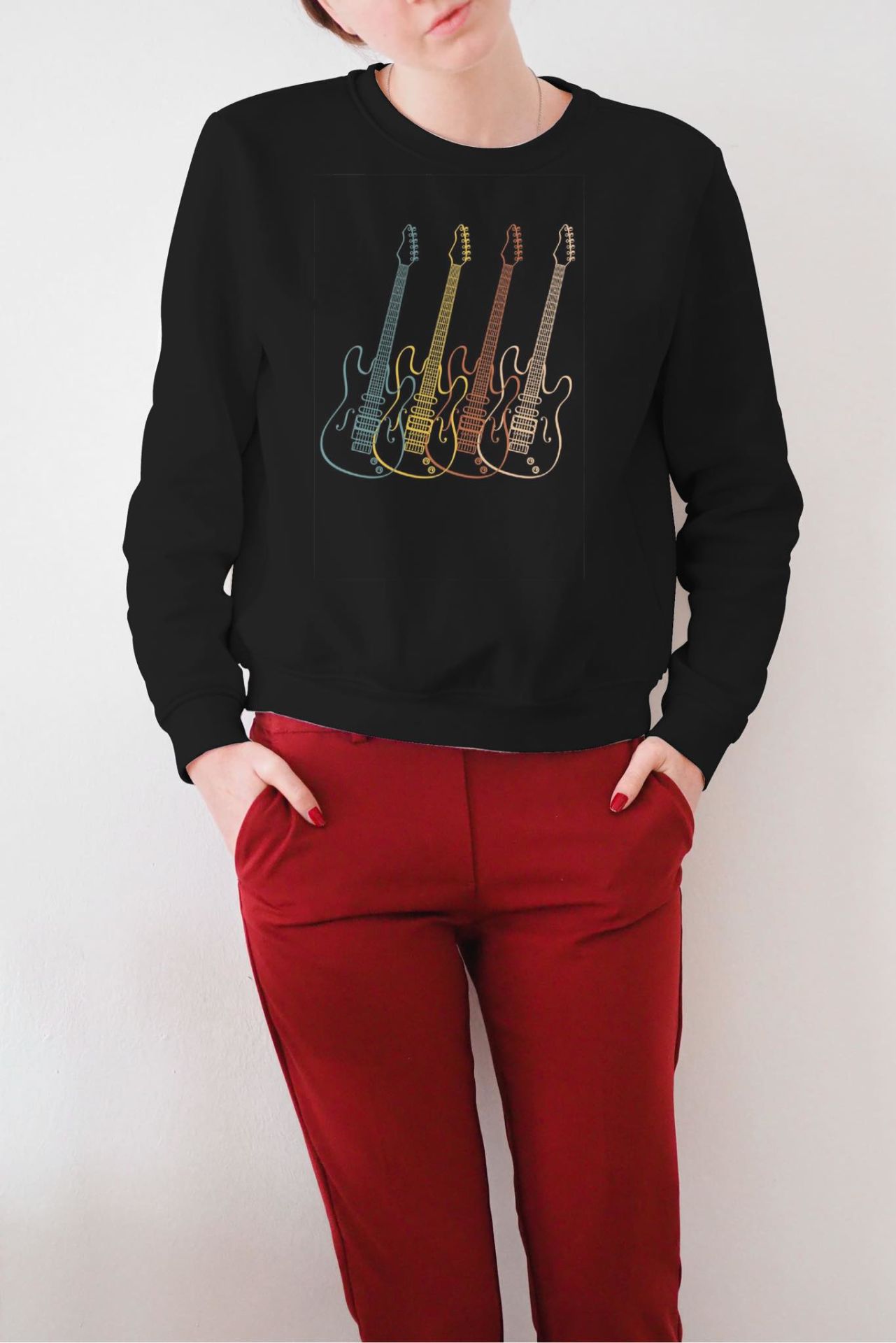 Gitar Swatshirt Unisex L