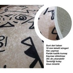 Siyah Çizgi desenli 2'li banyo klozet paspası