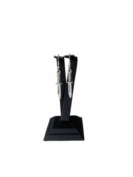 Hançer / Bıçak Figürlü Unisex Küpe