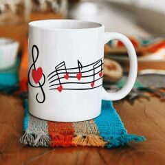 Sol Anahtar Kalp Aşk Love Kupa