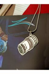 Dolar Kolye Gümüş 925 Ayar