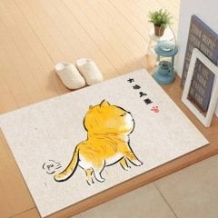 Kedi Desen Kapı Önü,Banyo-Mutfak Paspası