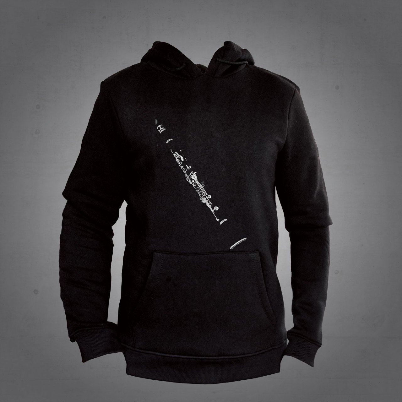 Klarnet Kapüşonlu Sweatshirt Hoodie L