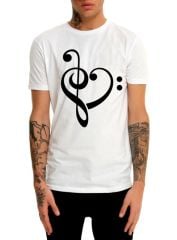 Fa Anahtarı Kalp Erkek Tshirt