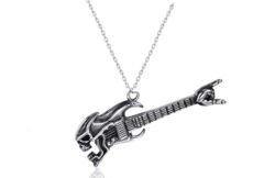 Gitar Gitarsit Gotik Tarz Kolye Kadın - Erkek
