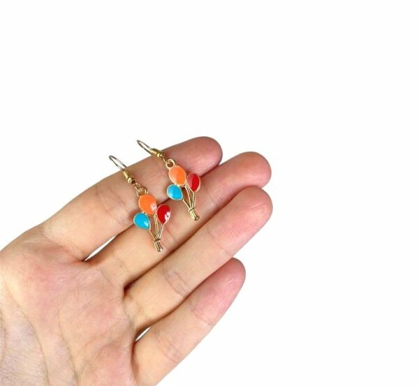 Renkli Uçan Balon Yaz Küpe